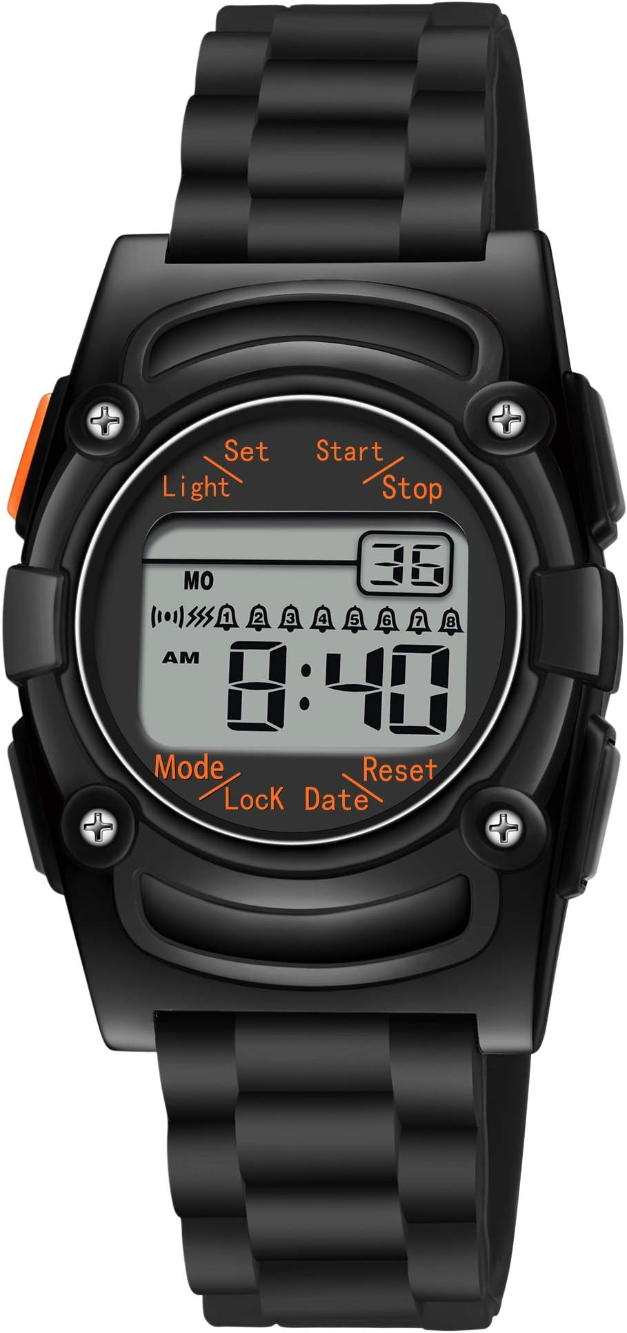 Kids Digital 8 Alarm Vibrating Watch Medication Reminder Potty Urinary Training Vibration Pill Alert Vibra Medical Reminder for Children