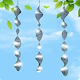 Bird Deterrents for Outside Patio, Bird Scare Devices Set Highly Reflective 3D Wind Spinners Outdoor Garden Decor, Bird Reflectors to Keep Birds Away Window Roof Yard Orchards Deck 9 Discs 3 Pcs