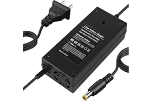 YAREMYEYE 42V 2A Charger Replacement for Gotrax GXL V2, G2, G3, G4, Apex, Glider, XR Elite, XR Ultra,Jetson Bolt Pro for 36V Lithium-ion Battery - 1 Prong with 5.5mm tip