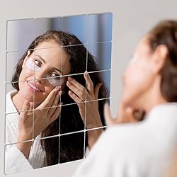 20Pcs Mini Size Acrylic Square Mirror, 2 x 2 Inch