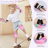 MHJY Kids Knee Elbow Wrist Protection Gear 7 in 1 Set 3-8 Years view 2