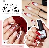 Modelones Gel Nail Polish Set 6 Colors Red Glitter Soak Off UV Gel Nail Polish view 9