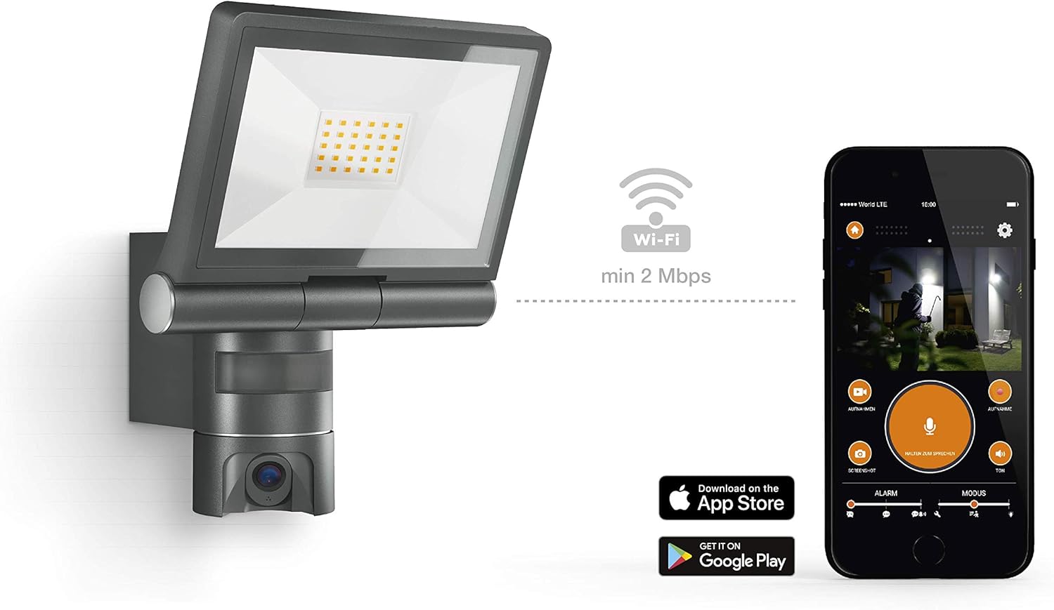 Steinel XLED CAM 1 Sensor-LED-Strahler mit Kamera (065294)