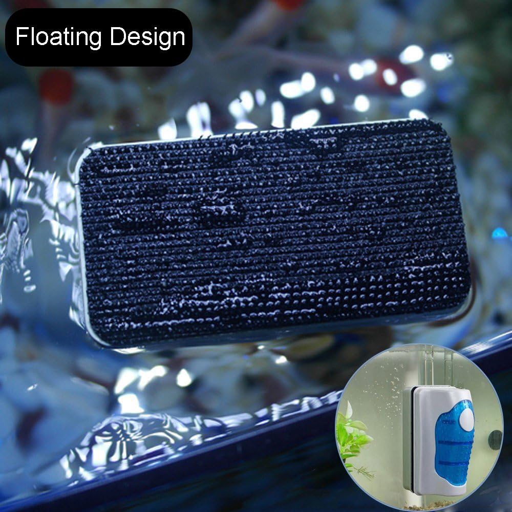 Petzilla Magnetic Algae Scraper, Aquarium Cleaning Scrubber for Fish Tank (Small) : Pet Supplies