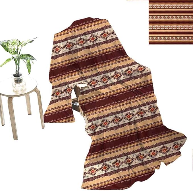 Native American Baby boy Blankets Native Tribal Indigenous Pattern Primitive Country