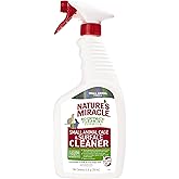 Nature's Miracle Small Animal Cage &amp; Surface Cleaner, 24 oz | Bio-Enzymatic Formula Helps Break Down Tough Stains &amp; Odors, Cleans &amp; Deodorizes Cages &amp; Accessories, Safe For Pets and Home*