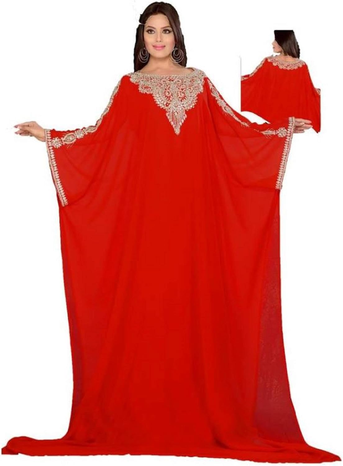 WUBU Kaftan Maxi Dress Evening Gowns Evening