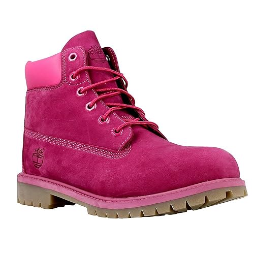 pink and purple timberlands