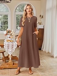 MEROKEETY Women's 2025 Spring Summer Casual Maxi