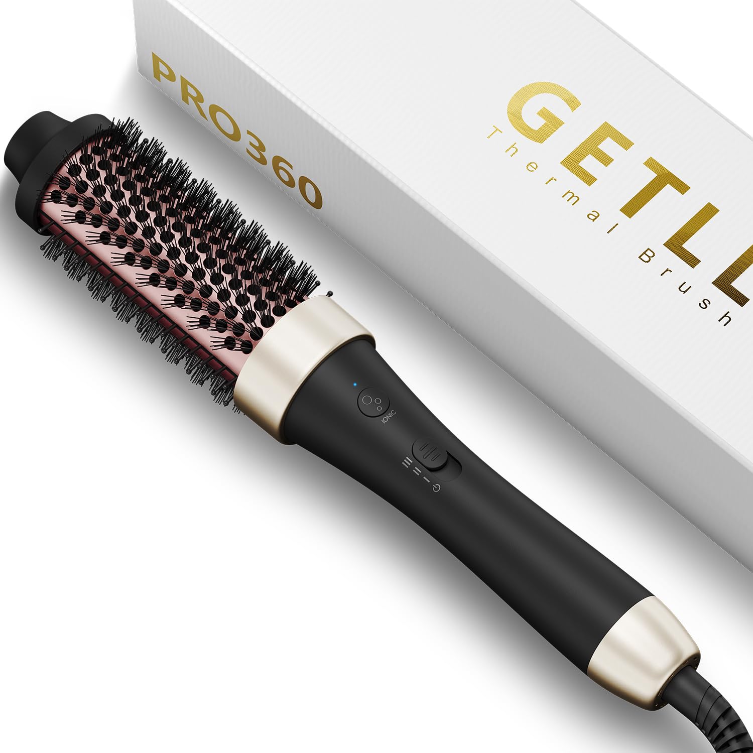 Ionic Thermal Brush Curling Iron Brush Heat Hair Curling Brush With 