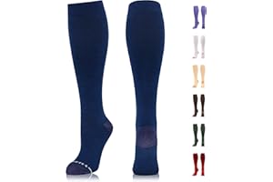 NEWZILL Copper Compression Socks for Women & Men 15-20mmHg Cotton Rich Odor Control Dress Socks for Business Casual Running Medical Athletic Support, Edema Diabetic Relief