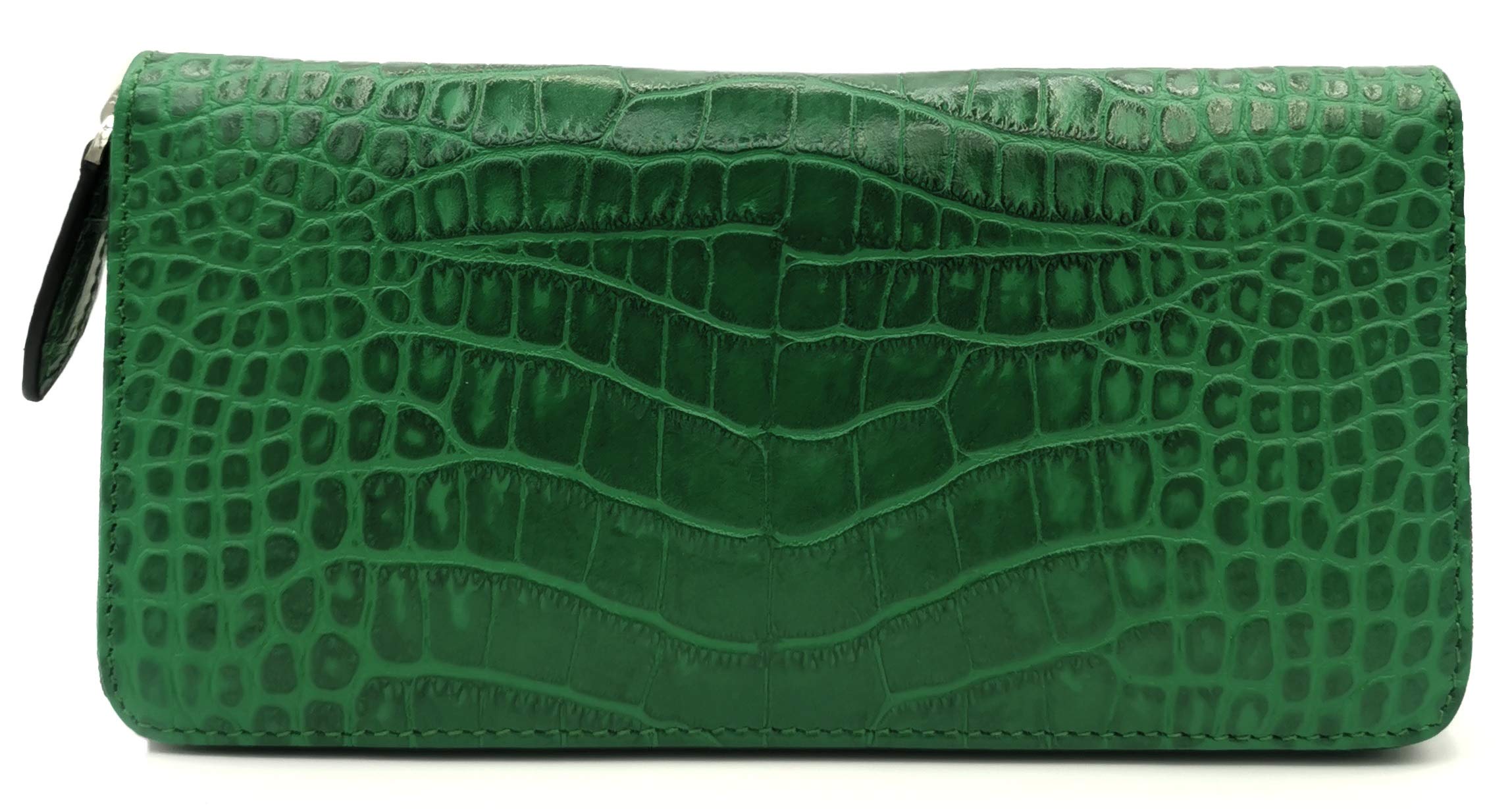 [Nallyda] 牛革（クロコダイル型押し）長財布 (グリーン)商品画像