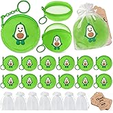 KeeStar 12 Pack Avocado Coin Purse with Zipper Keychain,Wallet Bag Party Favors for Avocado Birthday Party Decoration,Fruit Themed Baby Shower,School Carnival Rewards,Travel,Classroom Prize