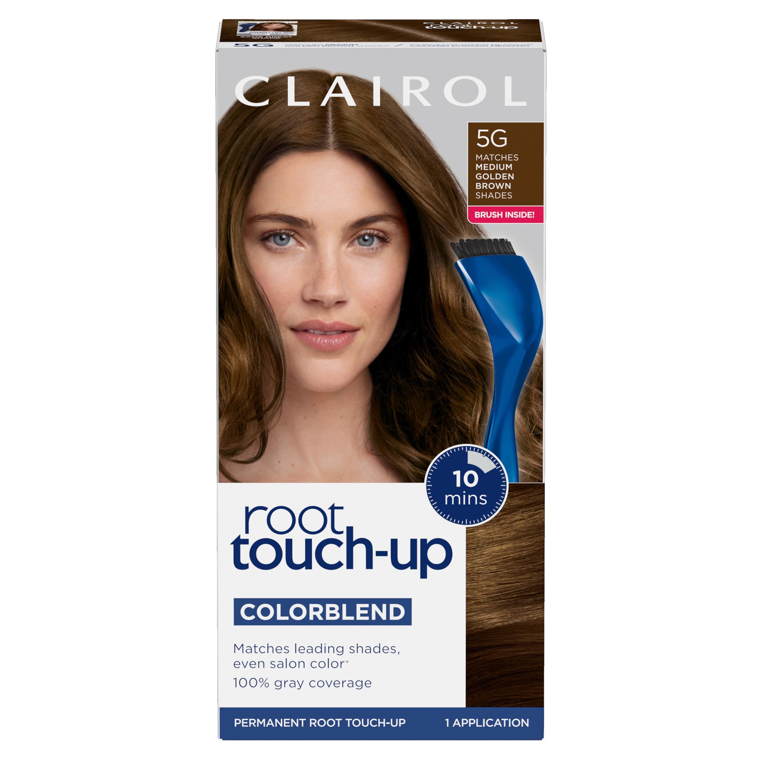 Photo 1 of Clairol Root Touch-Up by Nice'n Easy Permanent Hair Dye, 5G Medium Golden Brown Hair Color, Pack of 1