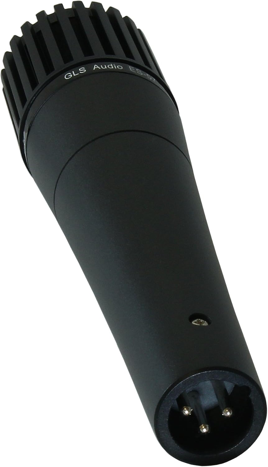 GLS Audio Instrument Microphone ES-57 & Mic Clip - Professional Series ES57 Dynamic Cardioid Mike Unidirectional - For Instruments, Drums, Percussion, Vocals, and more: Musical Instruments