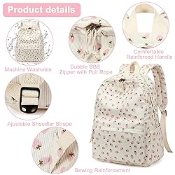 Bluboon Backpack for School Girls Women, Cute