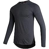 Spyder Mens Athletic Shirts - Sueded Crewneck Soft Fleece Lined Long Sleeve - Active Performance Workout Shirts for Men