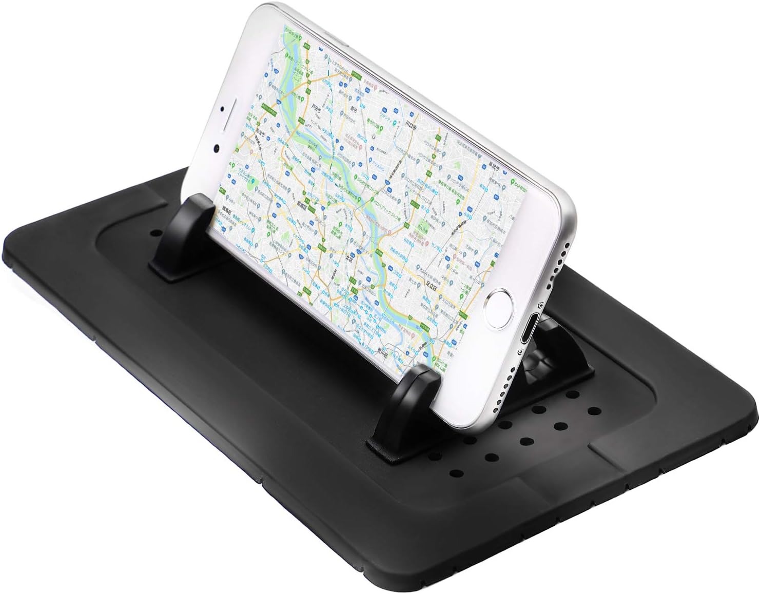 スマホスタンド 車載 ホルダー 調整可能 ダッシュボード 滑り止め Iphone Android Evigor 携帯電話ホルダー 車 バイク Amazon