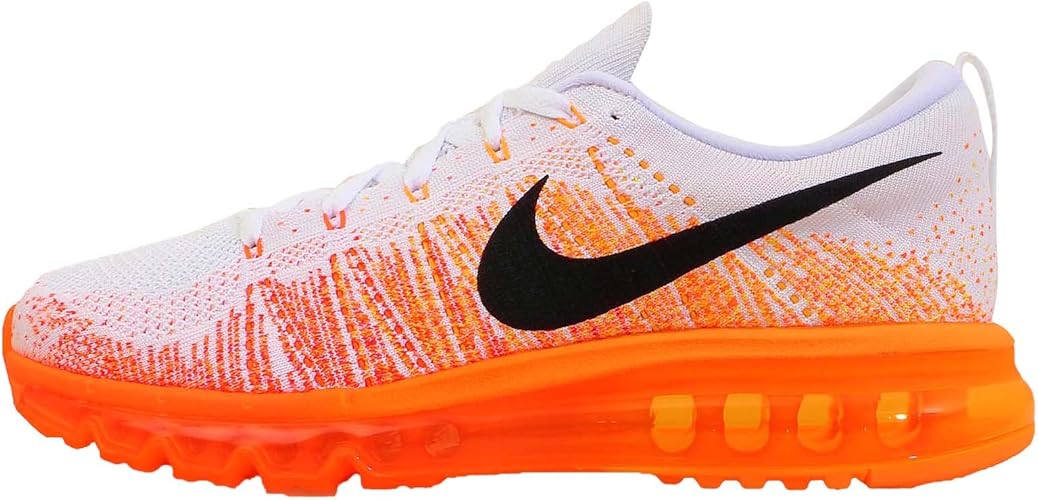 Amazon Nike ナイキ ランニングシューズ フライニット マックス メンズ ホワイト ブラック トータルオレンジ アトミックマンゴー 3 28 ランニング