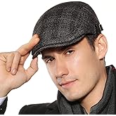 Sumolux Mens Newsboy Cap Winter Beret Hat Cabbie Flat Cap