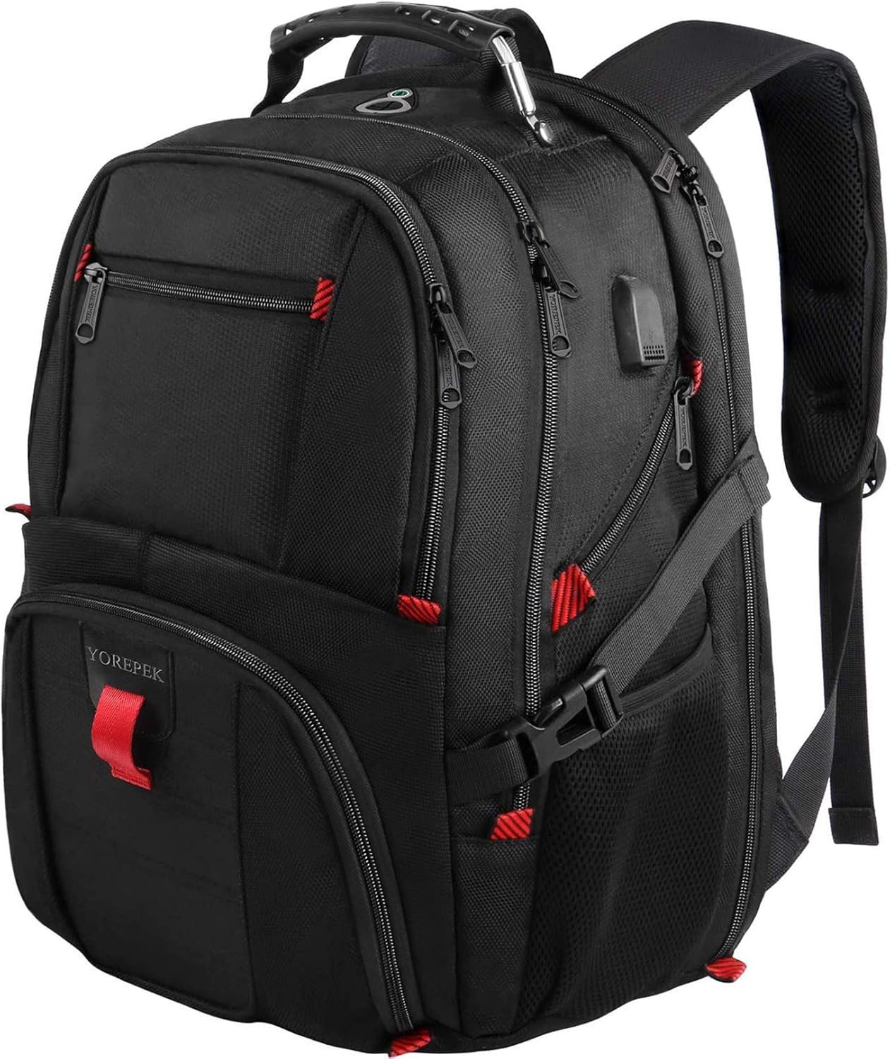 Backpacks for Men, Extra Large Travel Laptop Backpack Gifts for Women Men with USB Charging Port,TSA Friendly Business Computer Bag College High School Bookbags Fit 17 Inch Laptops 45L,Black: Electronics