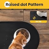 Conlun Cat Food Mat 60x40 cm Silicone Non-Slip Waterproof Bowl Mat view 8