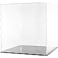 Clear Acrylic Display Case-Assemble Countertop Box for Display-Clear Display Box,Dustproof Protection Showcase for Toy Collectibles (10x10x10inch)