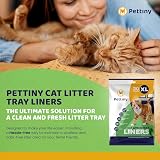 Pettiny 20 XL Cat Litter Tray Liners with Drawstrings 97x43 cm view 2