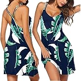 Ekouaer Women's V Neck Sleeveless Nightgown