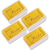 Natural Rosin 4 Pack - Low Dust, Universal Violin Viola and Cello Rosin