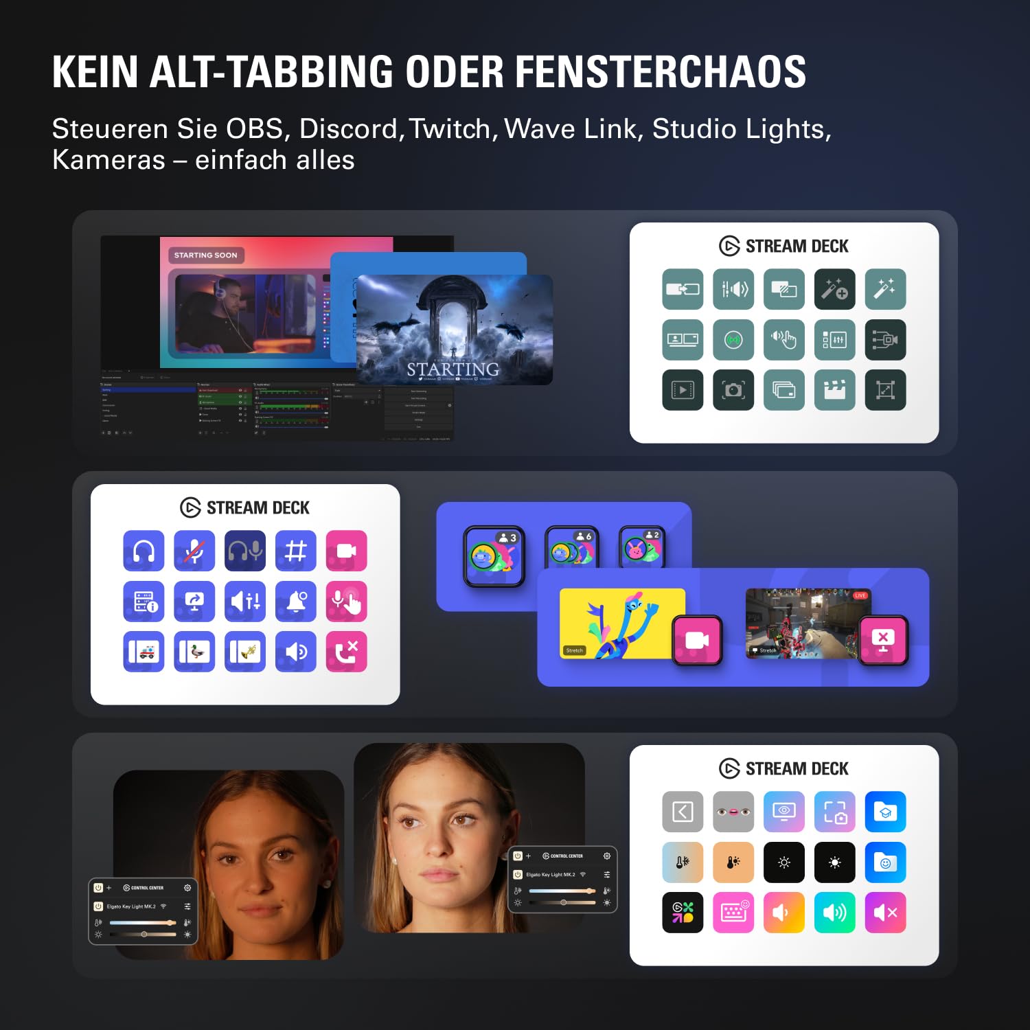 Elgato Stream Deck MK.2 White – Studio-Controller, 15 Makrotasten, auslösen von Aktion in Apps und Software wie OBS, Twitch, YouTube und anderen, für Mac und PC 4