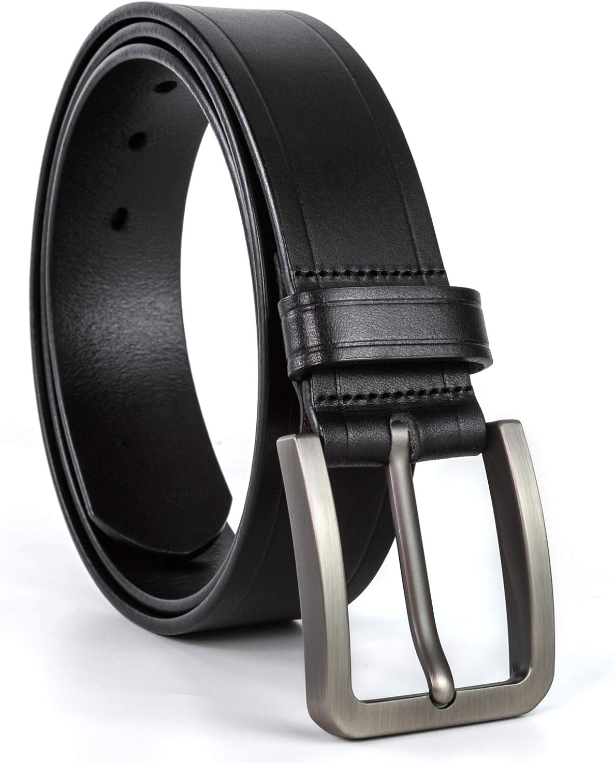 solid leather mens belts