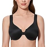 CALVENA Women's Full Coverage Underwire Comfort Support Racerback Front Closure Bra