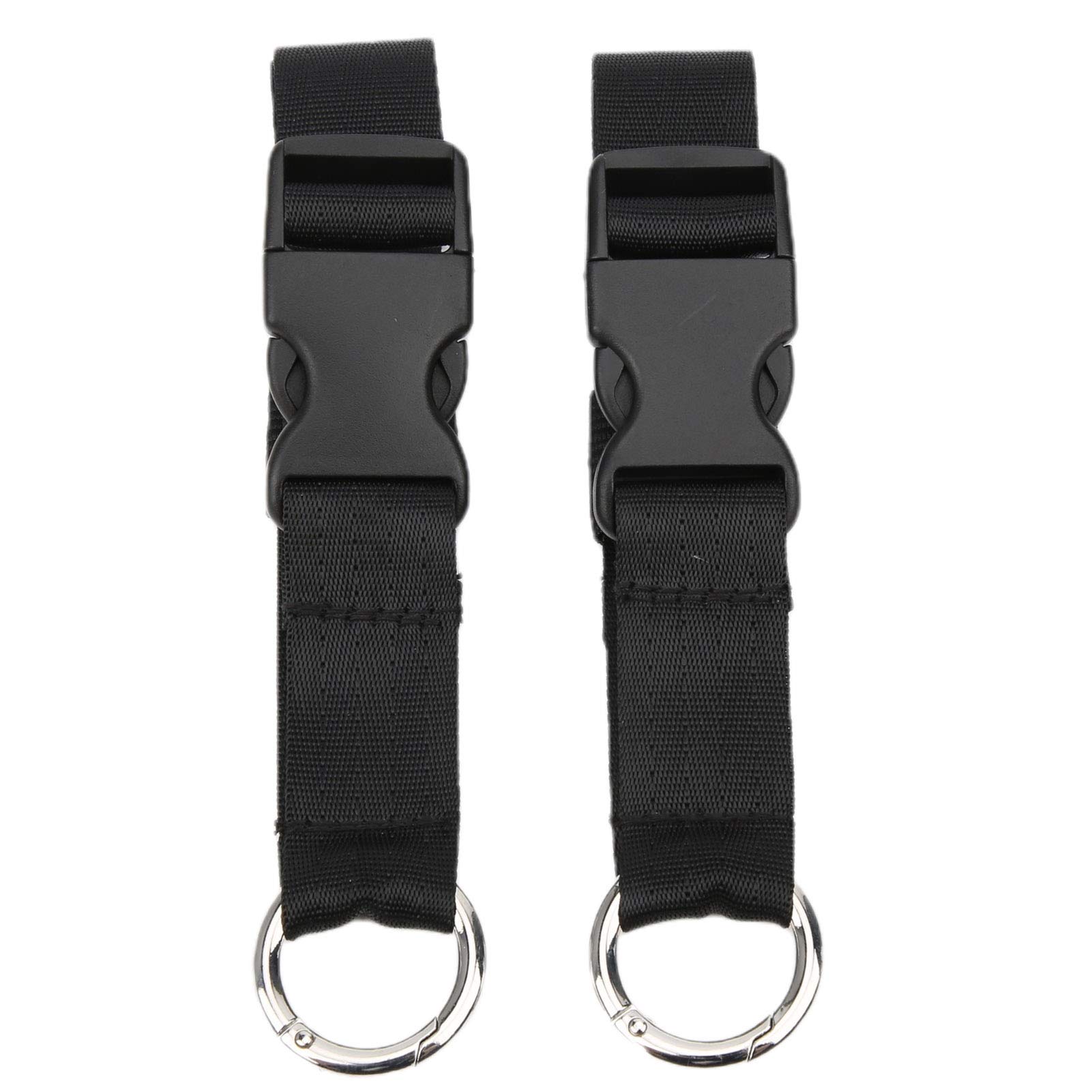 VGEBY Stroller Hooks Stroller Clip Straps Clip Bag to Your Pram Buggy Wheelchair Universal 2Pcs