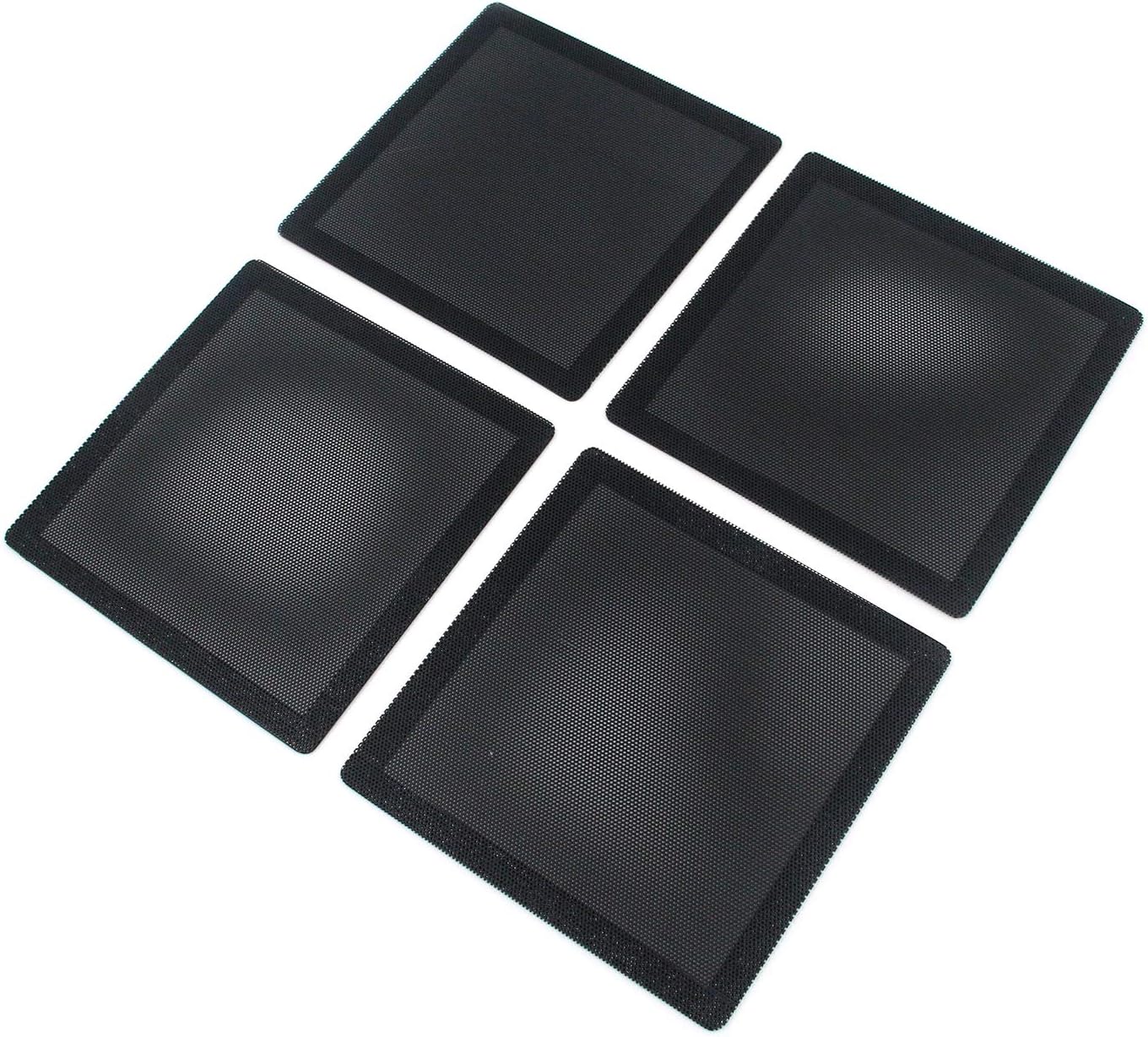 Geesatis 2 PCS Black PC Case Dust Mesh Filter Dustproof Case Cover Computer Case Fan Magnetic Frame 120 X 240 MM / 4.7 X 9.5 Inch