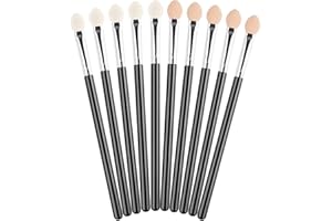 20 Pcs Eyeshadow Makeup Brush, Eyeshadow Applicators Sponge Eyeshadow Brushes with Long Headed Handle for Women Ladies
