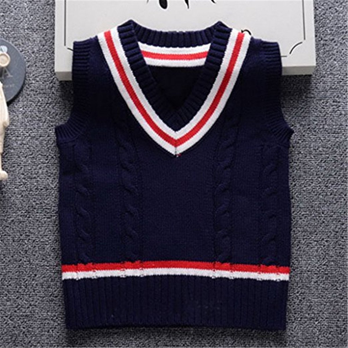 baby boy red sweater vest