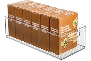 InterDesign iDesign Recycled Plastic Stackable Storage Bin for - Linus Collection - Clear