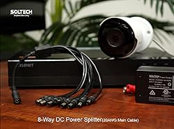 SOLTECH 8 Way DC Power Supply Splitter for Security