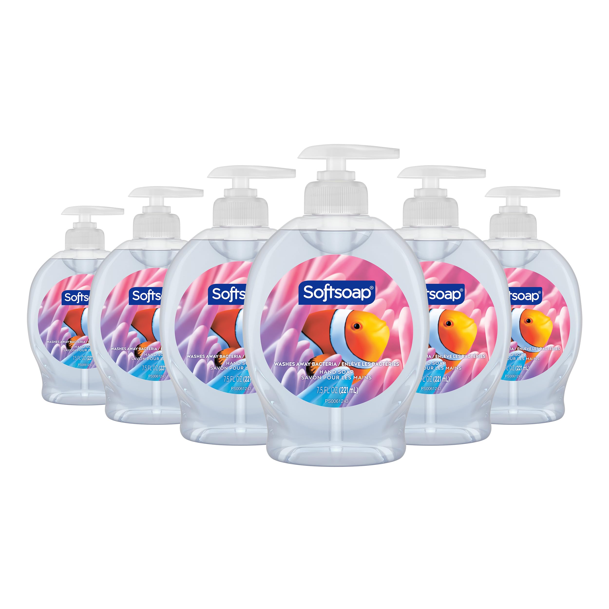 Softsoap Liquid Hand Soap, Aquarium Series - 7.5 Fl Oz (Pack of 6)