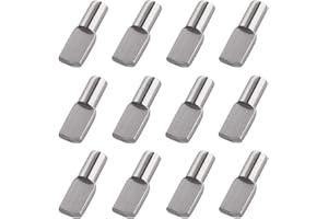 5mm Shelf Pegs Pins,36 Pieces Cabinet Furniture Spoon Shape Support Pegs for Shelves Nickel Plated