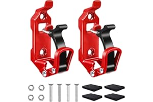 Rtshuok 2Pcs Shovel Mount for Roof Rack, Metal Rubber Clamp Mounting Brackets Kit, Shovel Holder for Truck, Car Accessories for Boats,Military Equipment,Overlanding Gear, Quick Release Axe Tool Holder