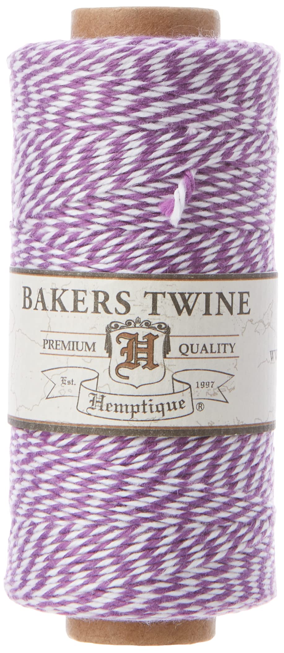 Hemptique Cotton Baker's Twine Spool 2-Ply 410'-Purple, Other, Multicoloured