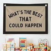 QROZIAR Black Motivational Wall Decor Canvas Banner for Office | Positive Affirmation Wall Hanging Flag for Home Bedroom, Inspirational Office Decor Gifts for Coworker, 30x20 Inch