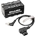 KOCACKOO D-Tap to Double-Sided NP-F550/970/570/770 Dummy Battery Power Adapter Compatible for LED Light, Feelworld,Atomos Ninja/Shinobi Monitor, Hollyland Wireless Video Transmission(Thicker Version)