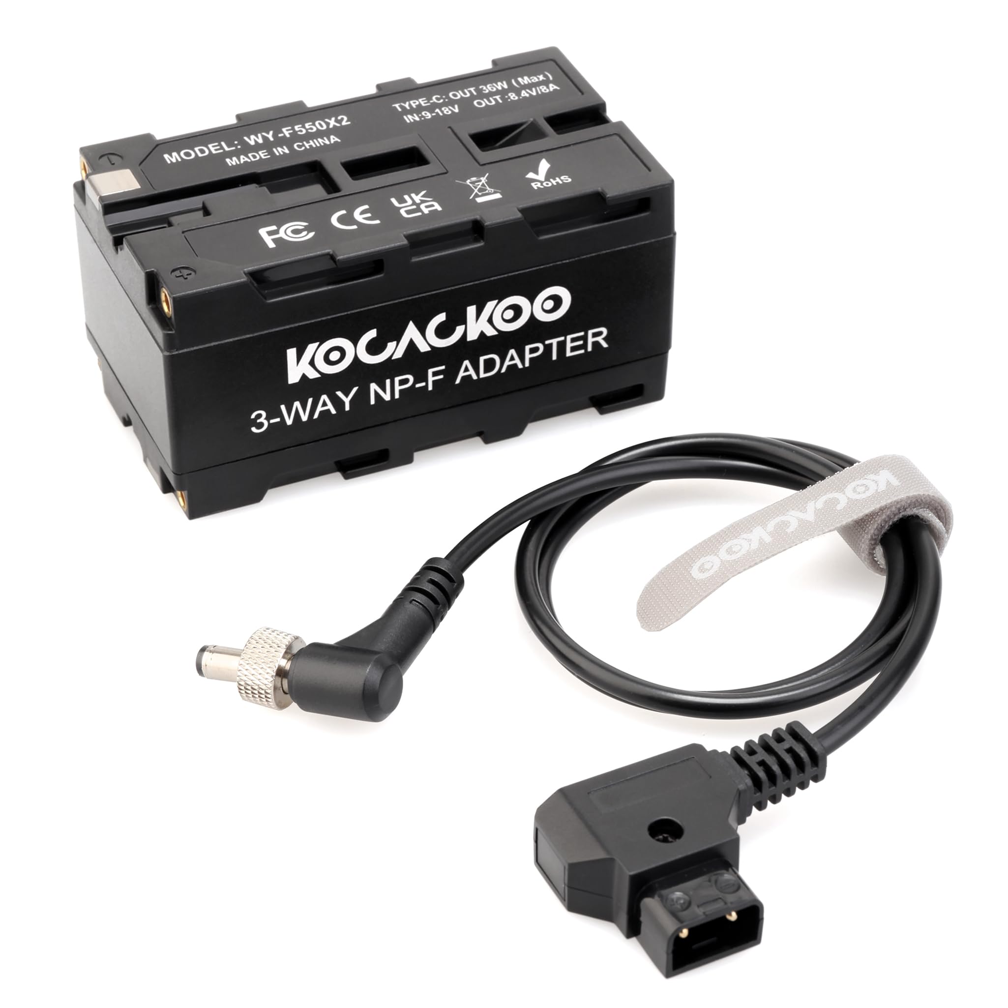 KOCACKOO D-Tap to Double-Sided NP-F550/970/570/770