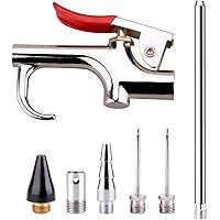 WYNNsky Air Blow Gun Accessory Kit with 5 Interchangeable Nozzles - 7 Pieces Air Compressor Tools Kit