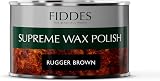 Fiddes Supreme Wax Polish 400 ml Rugger Brown - Wood Finish