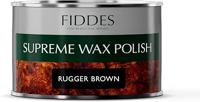 Fiddes Supreme Wax Polish 400 ml Rugger Brown - Wood Finish