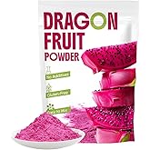 CCNature 4oz Dragon Fruit Powder, Pitaya powder | Natural food coloring | Great Flavor for Baking, Drinks, Dragonfruit Syrup, Smoothies | No Sugar & Additives, Non-GMO & Vegan Friendly